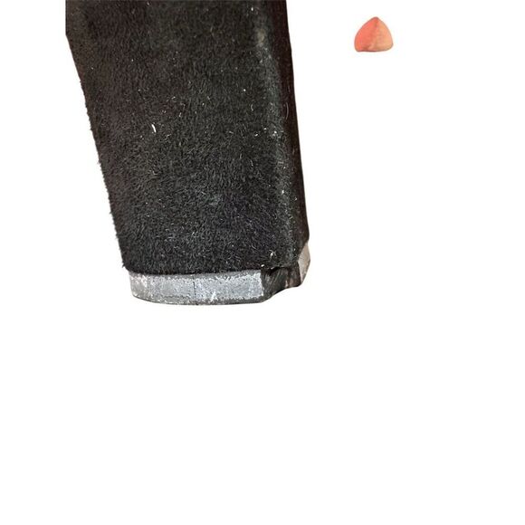 BCBG Max Azria Women's Black Suede Ankle Booties Size 38/7 Zip Closure - Picture 10 of 16